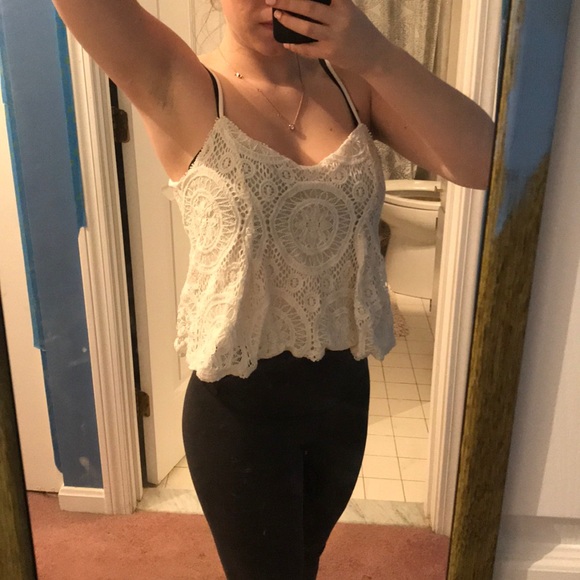American Eagle Cropped Tank Top - Picture 1 of 3